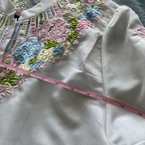 Vintage floral blouse. Size:XL - Picture 9 of 9